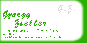 gyorgy zseller business card